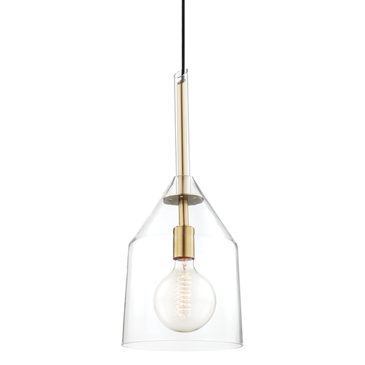 Mitzi by Hudson Valley Lighting Sloan Large Pendant Brass, Antique Brass, Aged Brass