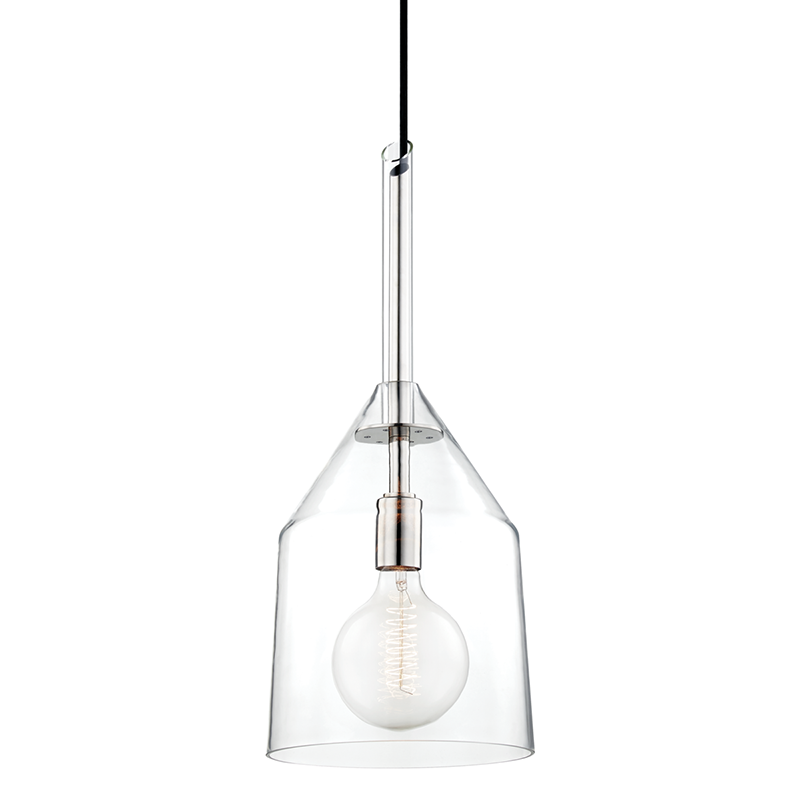 Mitzi by Hudson Valley Lighting Sloan Large Pendant Nickel, Polished Nickel