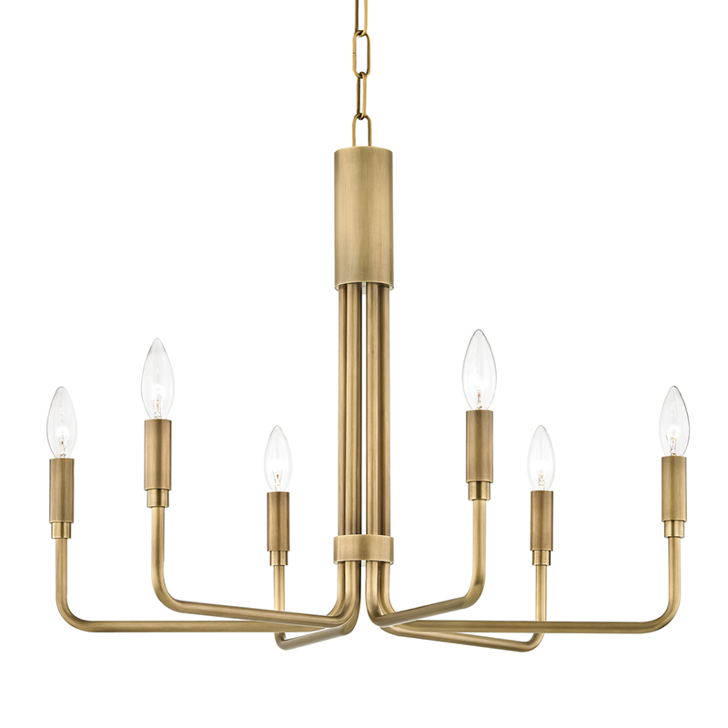 Mitzi by Hudson Valley Lighting Brigitte Pendant Aged Brass