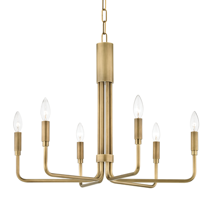 Mitzi by Hudson Valley Lighting Brigitte Pendant Aged Brass
