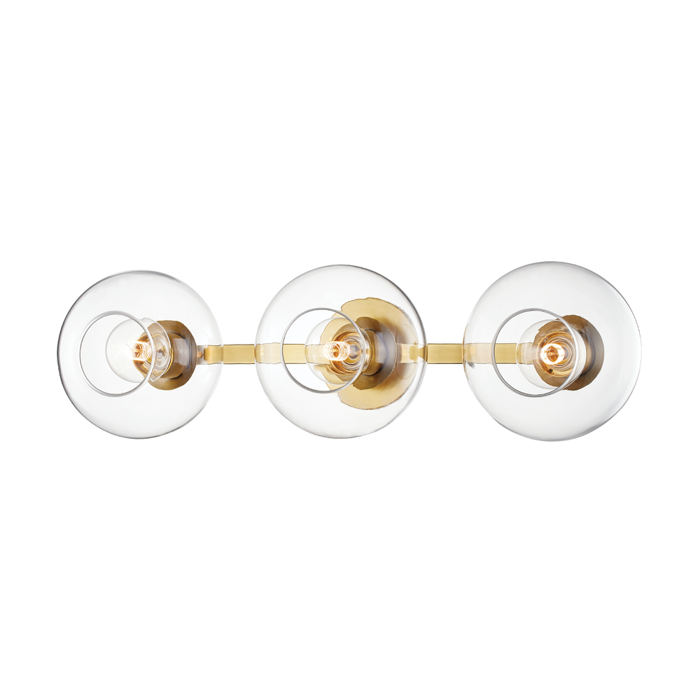 Mitzi by Hudson Valley Lighting Margot Wall Sconce Brass, Antique Brass, Aged Brass