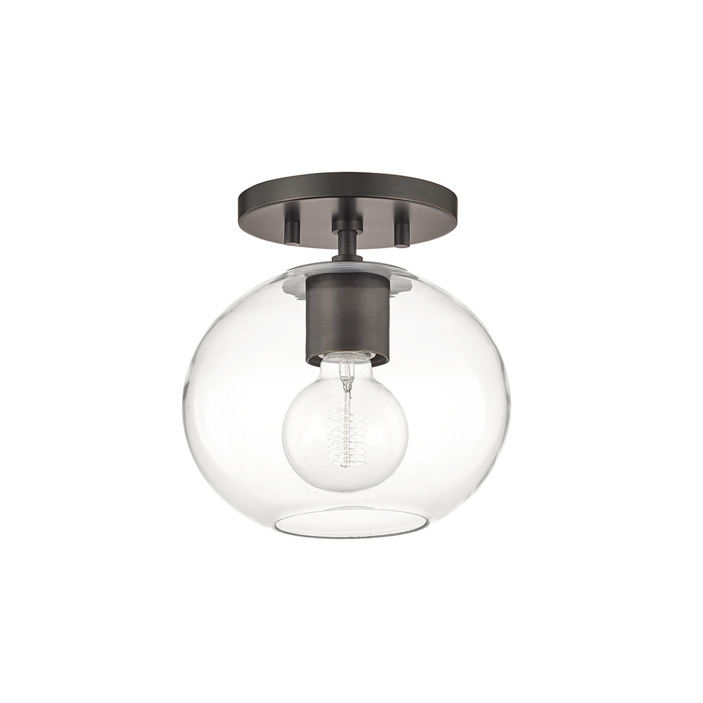 Mitzi by Hudson Valley Lighting Margot Semi-Flush Mount Bronze, Black, Olde Bronze
