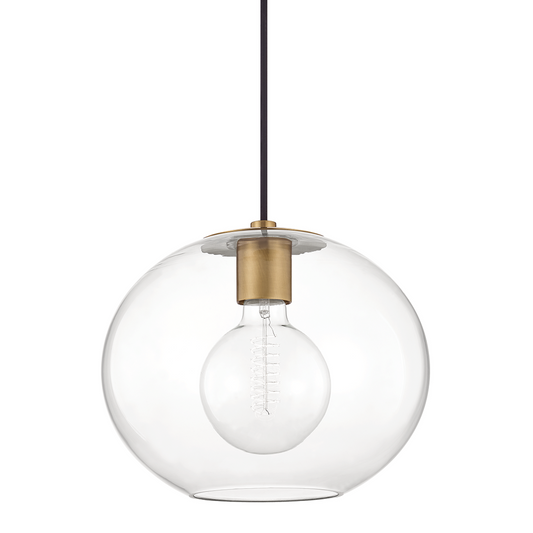 Mitzi by Hudson Valley Lighting Margot Large Pendant Brass, Antique Brass, Aged Brass