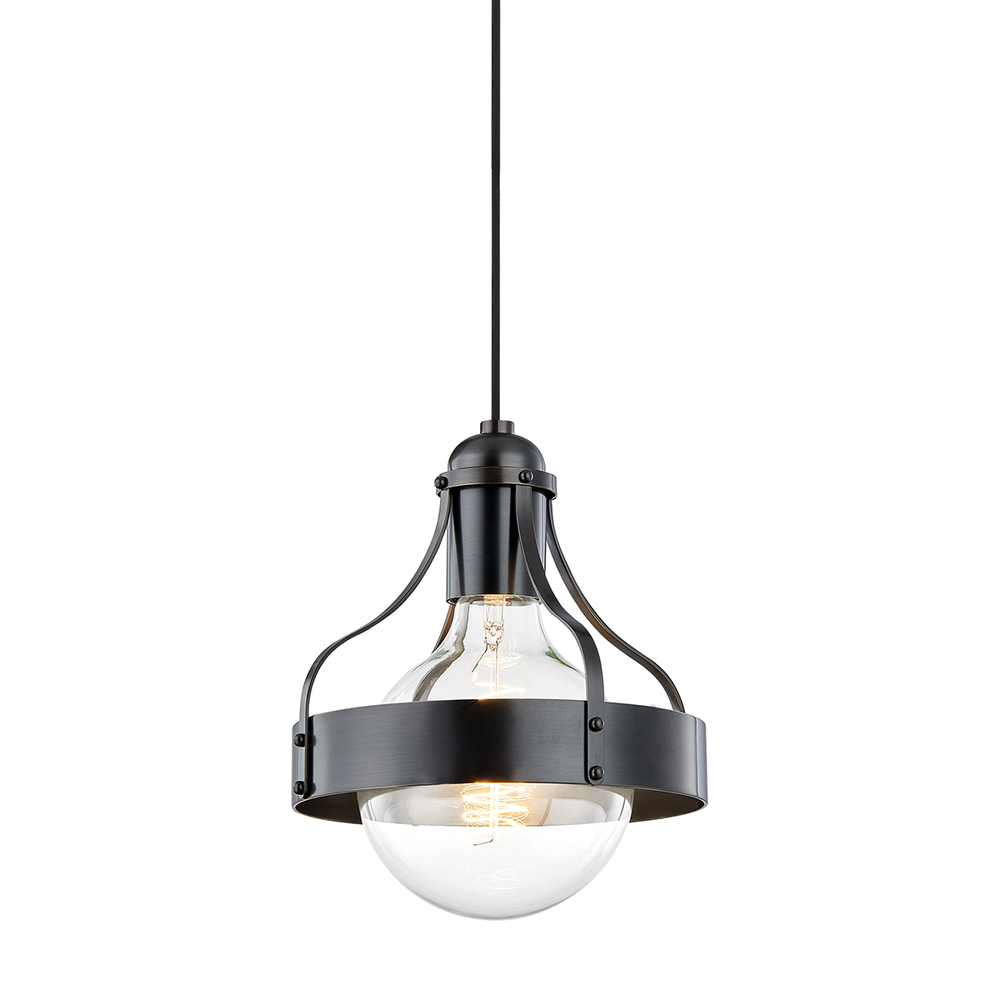 Mitzi by Hudson Valley Lighting Violet Pendant Nickel, Polished Nickel