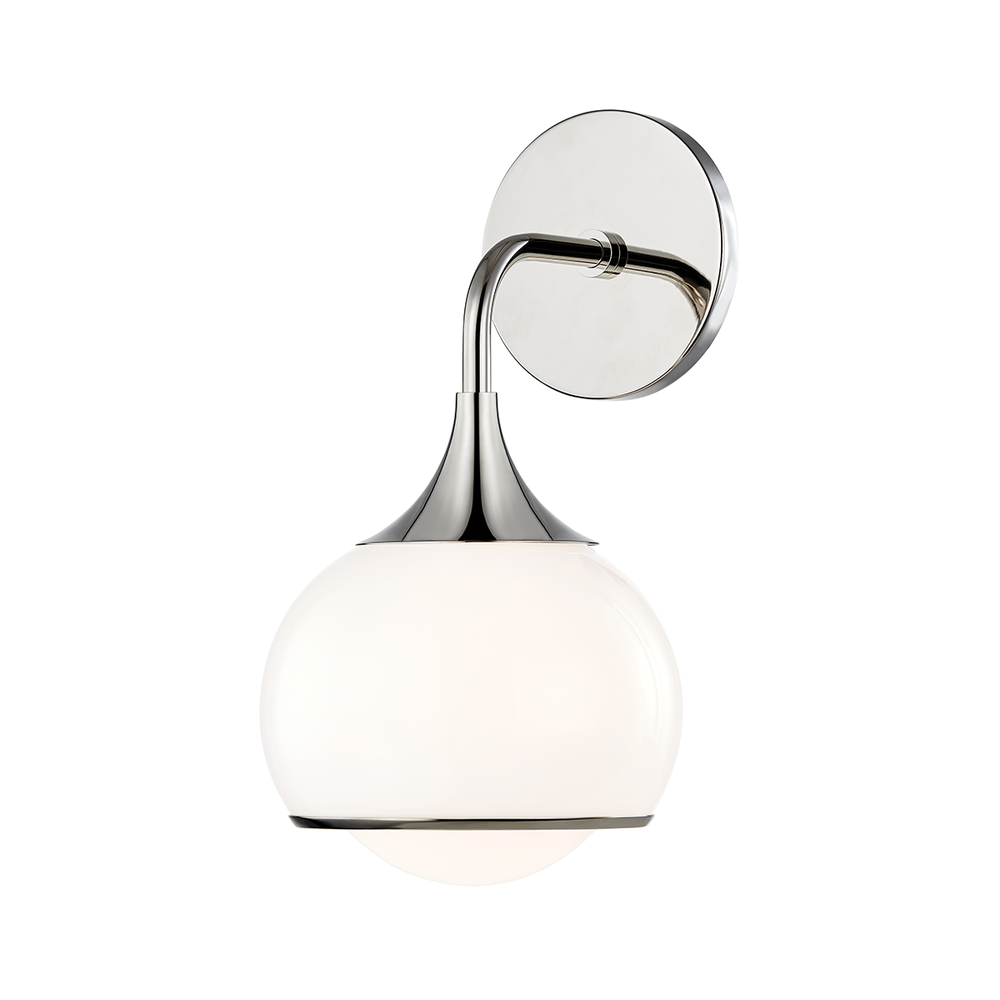 Mitzi by Hudson Valley Lighting Reese Wall Sconce Polished Nickel