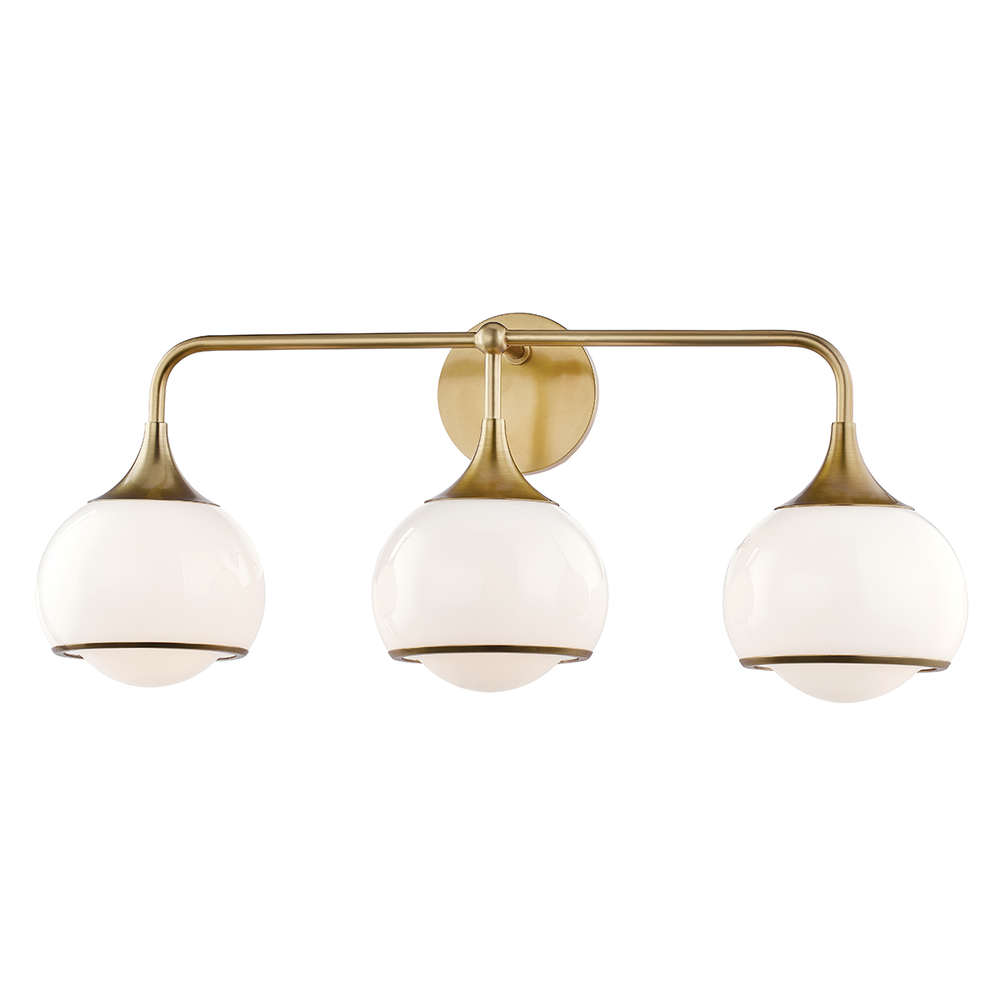 Mitzi by Hudson Valley Lighting Reese Wall Sconce Aged Brass