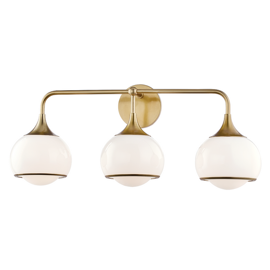 Mitzi by Hudson Valley Lighting Reese Wall Sconce Aged Brass
