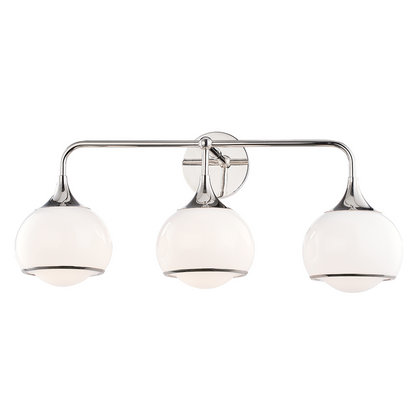 Mitzi by Hudson Valley Lighting Reese Wall Sconce Polished Nickel