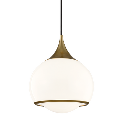 Mitzi by Hudson Valley Lighting Reese Pendant Aged Brass
