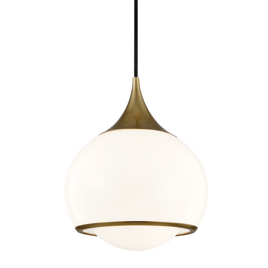 Mitzi by Hudson Valley Lighting Reese Pendant Aged Brass