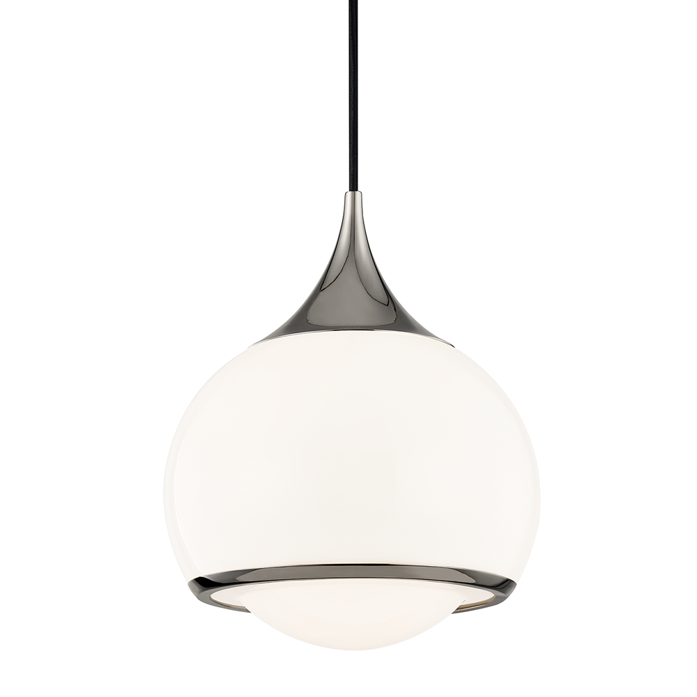 Mitzi by Hudson Valley Lighting Reese Medium Pendant Nickel, Polished Nickel