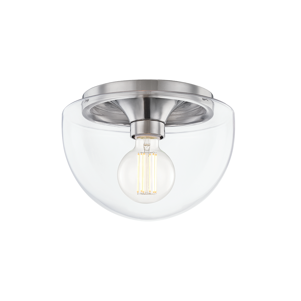 Mitzi by Hudson Valley Lighting Grace Flush Mount Polished Nickel