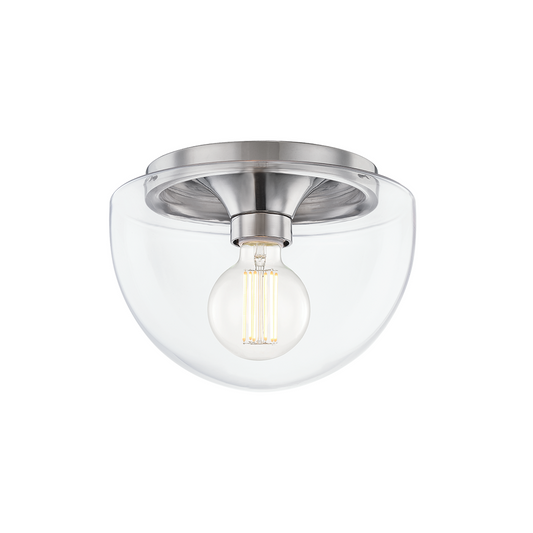 Mitzi by Hudson Valley Lighting Grace Flush Mount Polished Nickel
