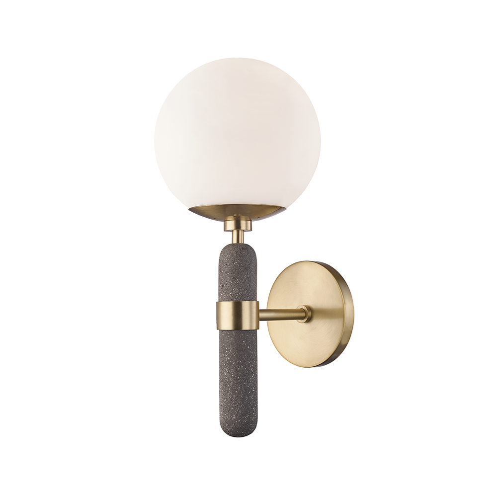 Mitzi by Hudson Valley Lighting Brielle Wall Sconce Brass, Antique Brass, Aged Brass