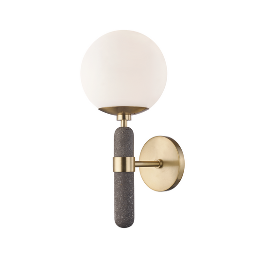 Mitzi by Hudson Valley Lighting Brielle Wall Sconce Brass, Antique Brass, Aged Brass