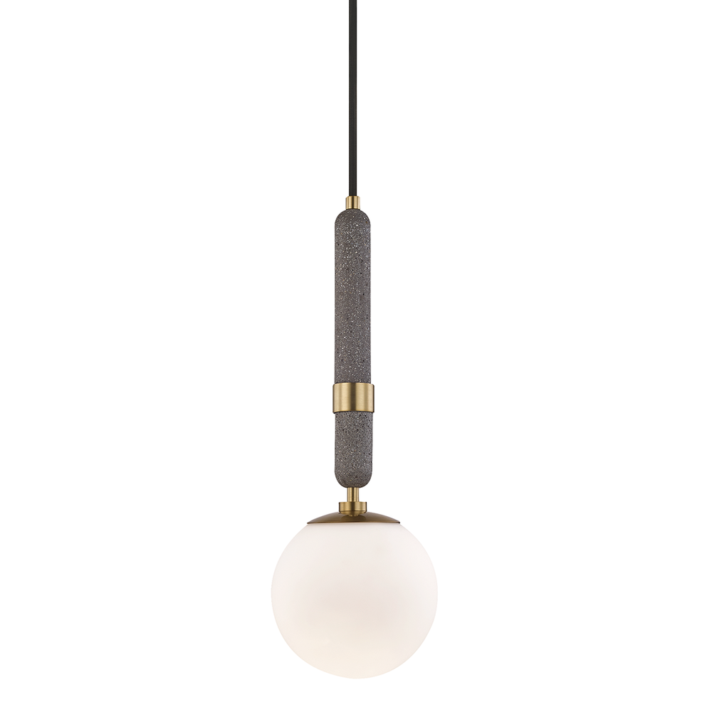 Mitzi by Hudson Valley Lighting Brielle Small Pendant Brass, Antique Brass, Aged Brass