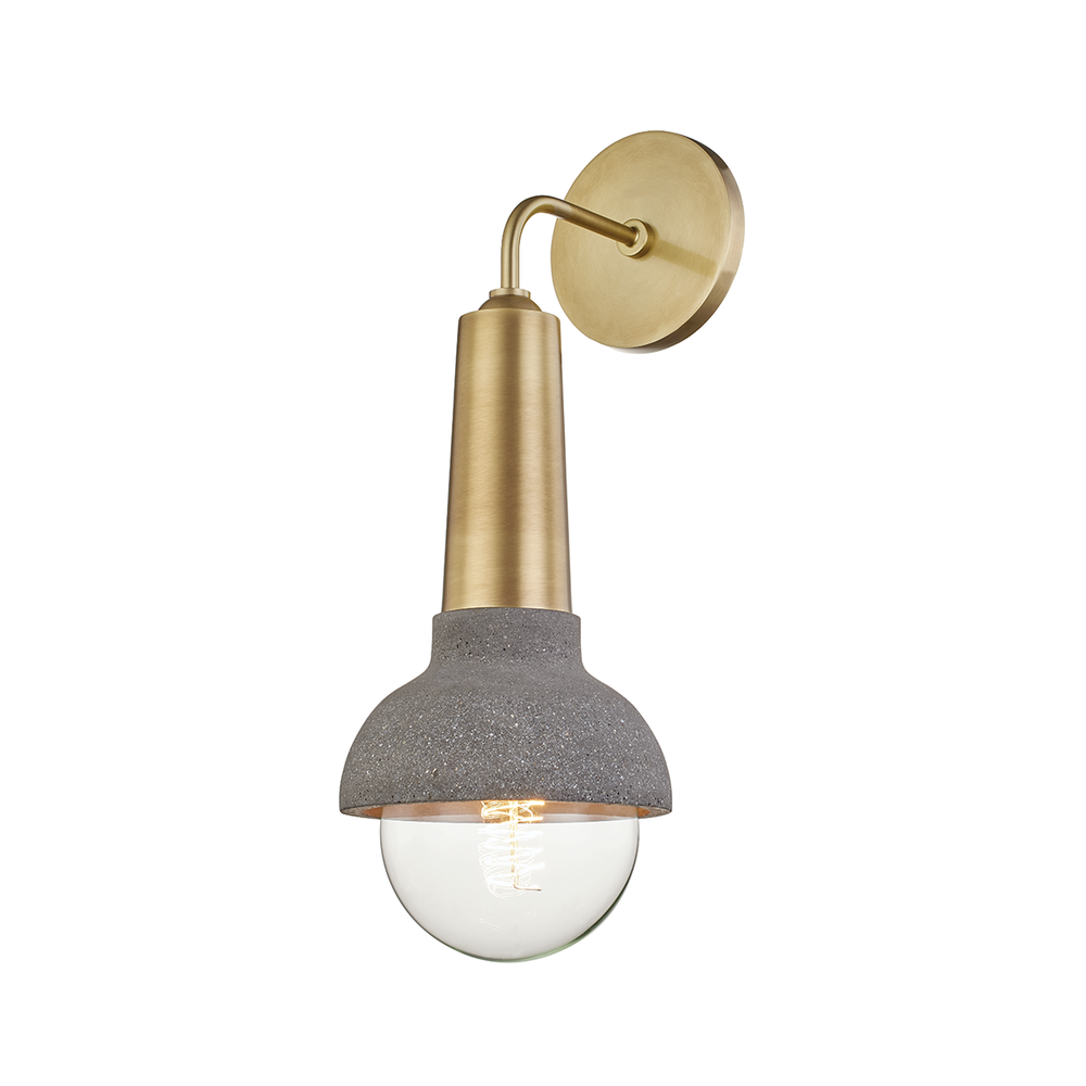 Mitzi by Hudson Valley Lighting Macy Wall Sconce Aged Brass
