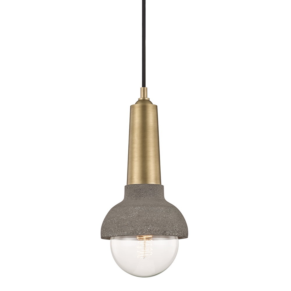 Mitzi by Hudson Valley Lighting Macy Pendant Aged Brass