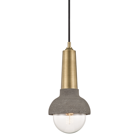 Mitzi by Hudson Valley Lighting Macy Pendant Aged Brass