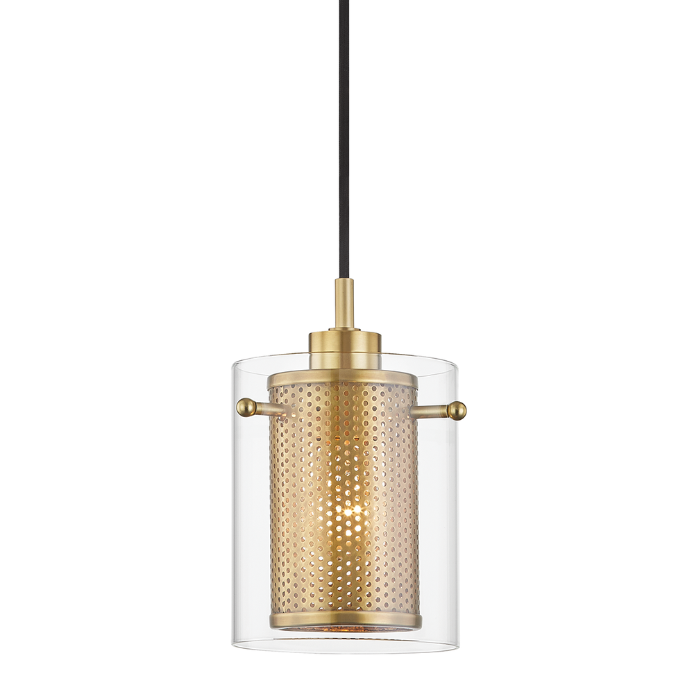 Mitzi by Hudson Valley Lighting Elanor Pendant Aged Brass