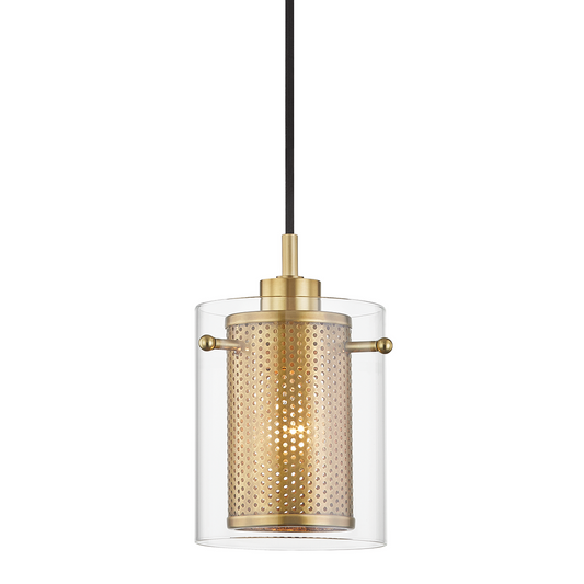 Mitzi by Hudson Valley Lighting Elanor Pendant Aged Brass