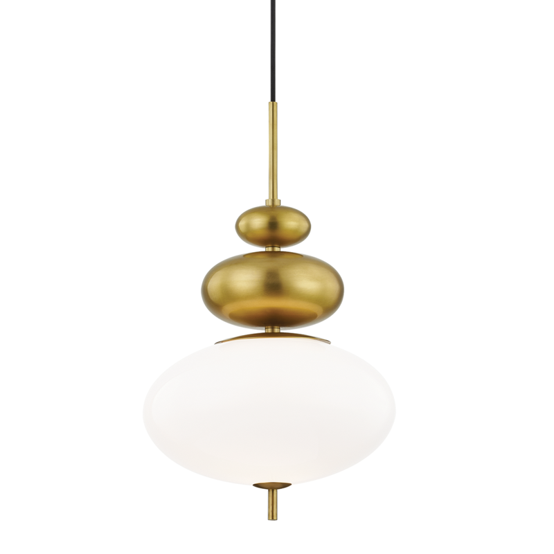 Mitzi by Hudson Valley Lighting Elsie Pendant Aged Brass
