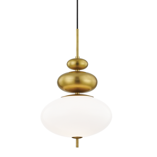 Mitzi by Hudson Valley Lighting Elsie Pendant Aged Brass