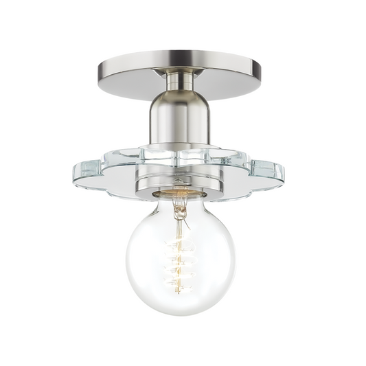 Mitzi by Hudson Valley Lighting Alexa Wall Sconce Nickel, Polished Nickel