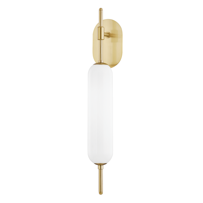 Mitzi by Hudson Valley Lighting Miley Wall Sconce Brass, Antique Brass, Aged Brass
