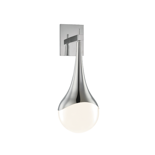 Mitzi by Hudson Valley Lighting Ariana Wall Sconce Nickel, Polished Nickel