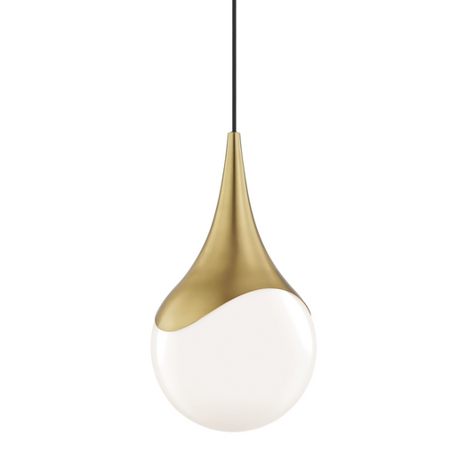 Mitzi by Hudson Valley Lighting Ariana Large Pendant Antique Brass, Aged Brass
