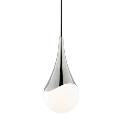 Mitzi by Hudson Valley Lighting Ariana Small Pendant Nickel, Polished Nickel