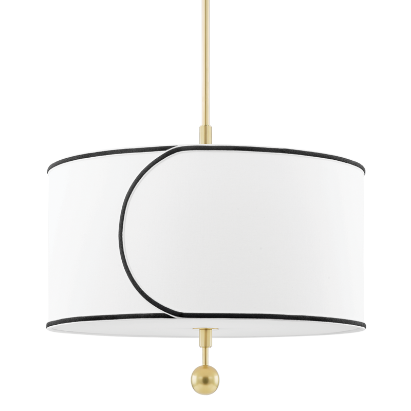 Mitzi by Hudson Valley Lighting Zara Large Pendant Antique Brass, Aged Brass