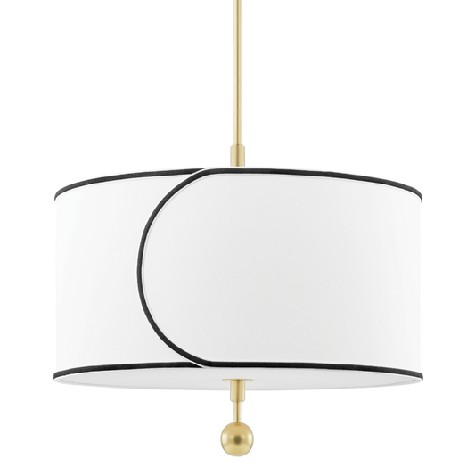 Mitzi by Hudson Valley Lighting Zara Large Pendant Antique Brass, Aged Brass