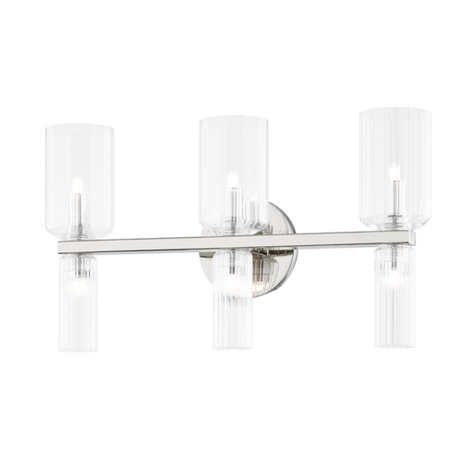 Mitzi by Hudson Valley Lighting Tabitha Bath Bracket Nickel, Polished Nickel