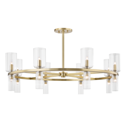 Mitzi by Hudson Valley Lighting Tabitha Chandelier Antique Brass, Aged Brass