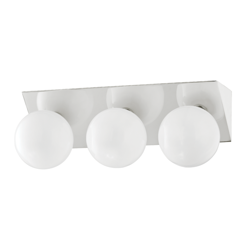 Mitzi by Hudson Valley Lighting Aspyn Bath Bracket Nickel, Polished Nickel