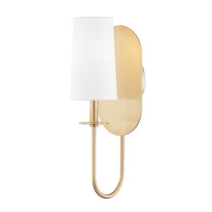 Mitzi by Hudson Valley Lighting Lara Wall Sconce Brass, Antique Brass, Aged Brass