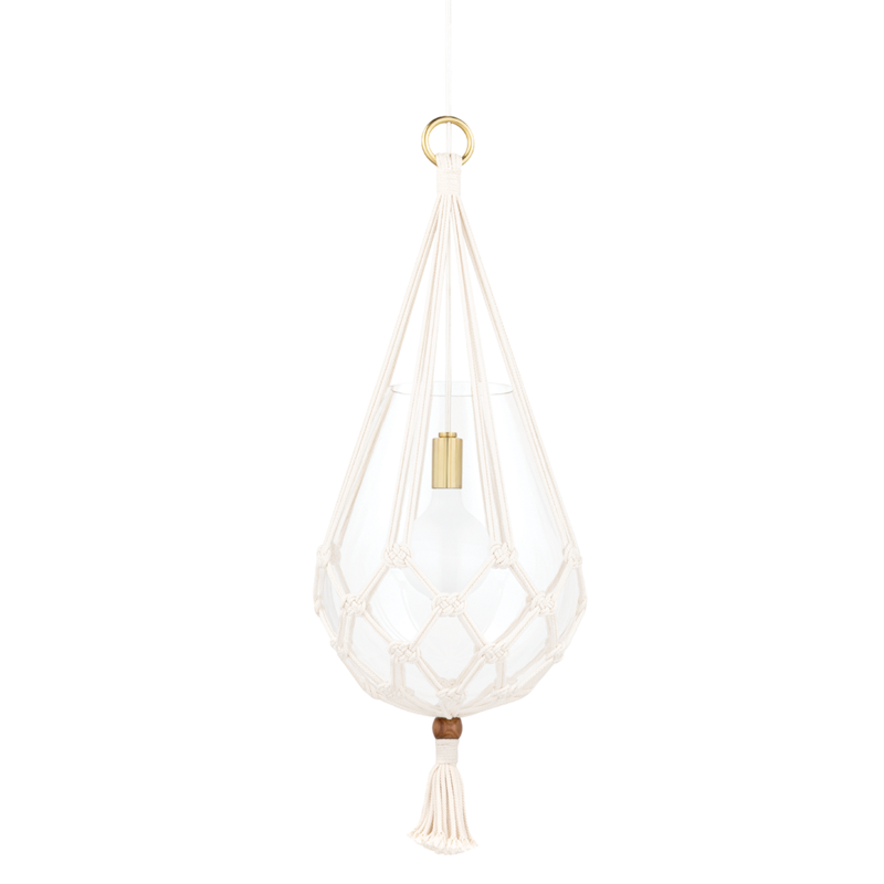 Mitzi by Hudson Valley Lighting Tessa Large Pendant Antique Brass, Aged Brass