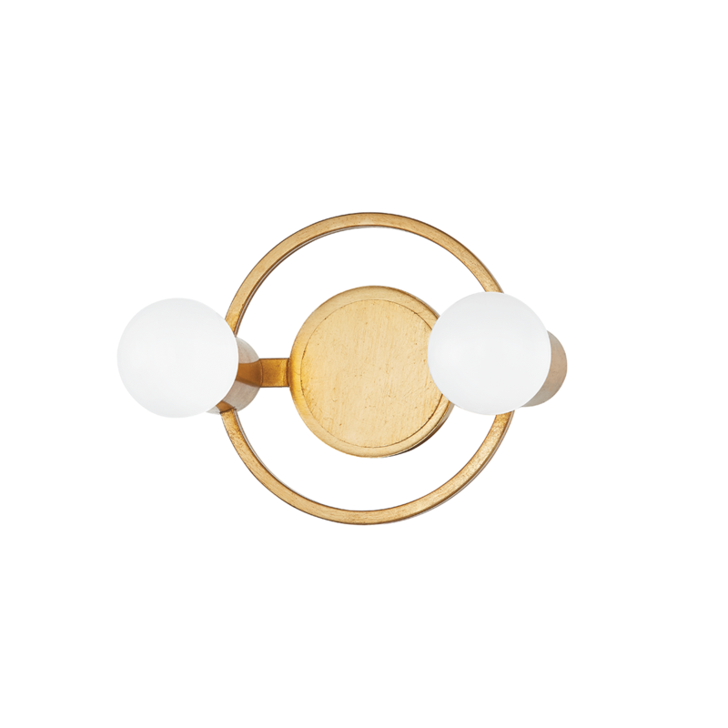 Mitzi by Hudson Valley Lighting Hope Bath Bracket Gold, Gold Leaf