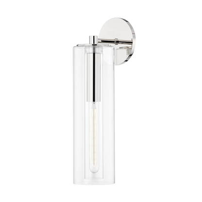 Mitzi by Hudson Valley Lighting BELINDA Wall Sconce Nickel, Polished Nickel