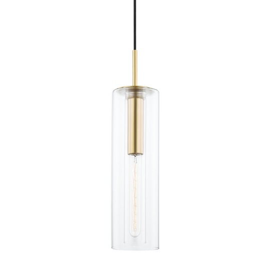 Mitzi by Hudson Valley Lighting Belinda Pendant Antique Brass, Aged Brass