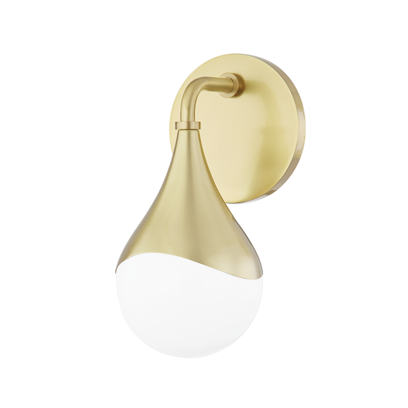 Mitzi by Hudson Valley Lighting Ariana Bath Bracket Antique Brass, Aged Brass