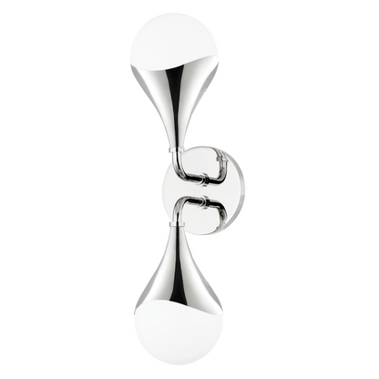 Mitzi by Hudson Valley Lighting Ariana Bath Bracket Nickel, Polished Nickel