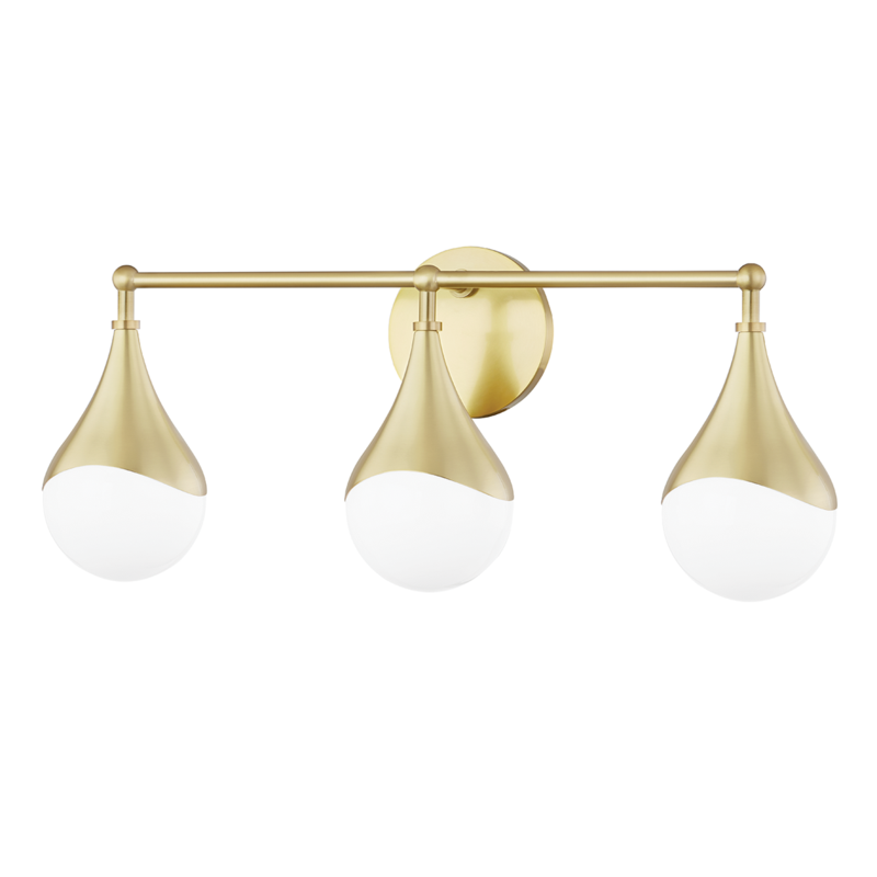 Mitzi by Hudson Valley Lighting Ariana Bath Bracket Antique Brass, Aged Brass