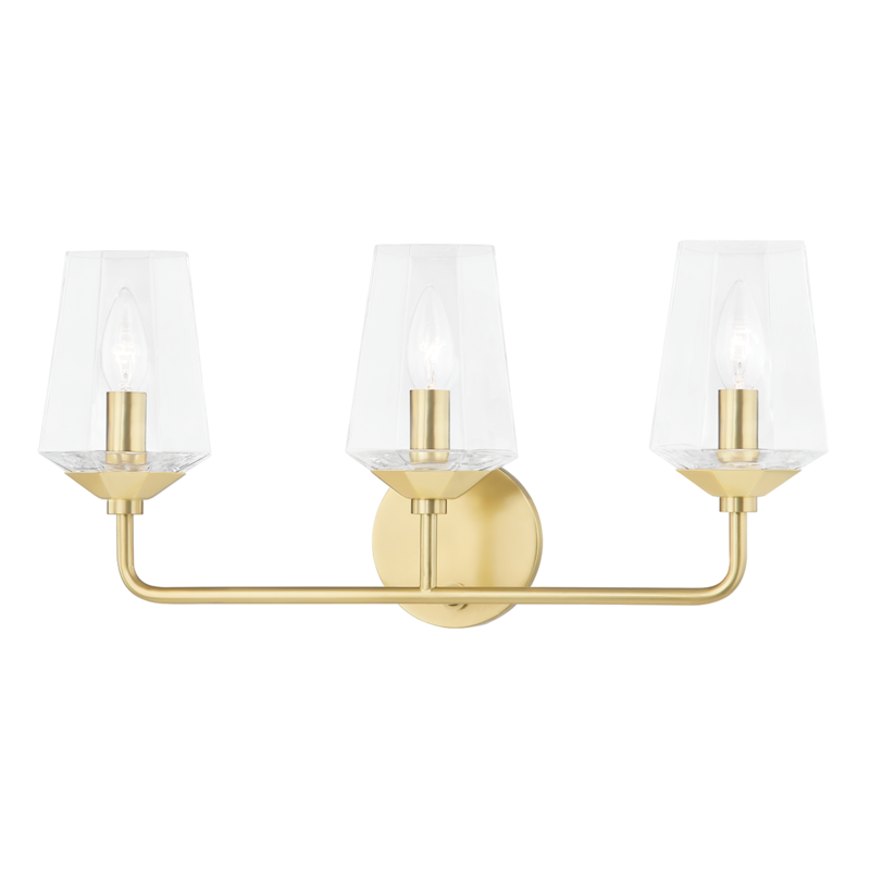 Mitzi by Hudson Valley Lighting Kayla Bath Bracket Antique Brass, Aged Brass