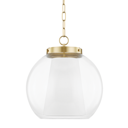 Mitzi by Hudson Valley Lighting Sasha Large Pendant Antique Brass, Aged Brass