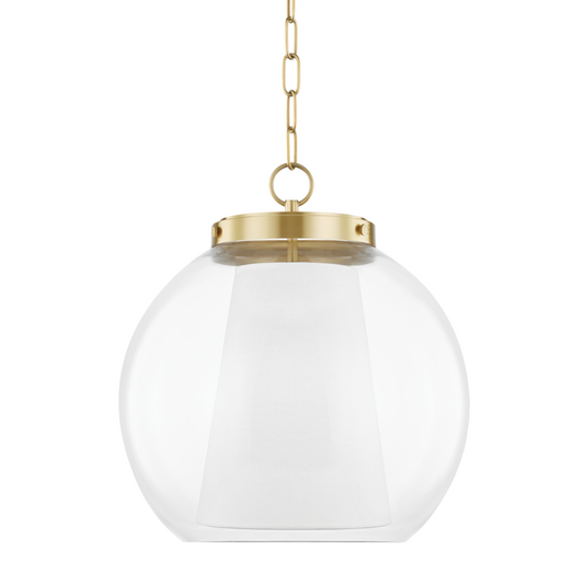 Mitzi by Hudson Valley Lighting Sasha Large Pendant Antique Brass, Aged Brass