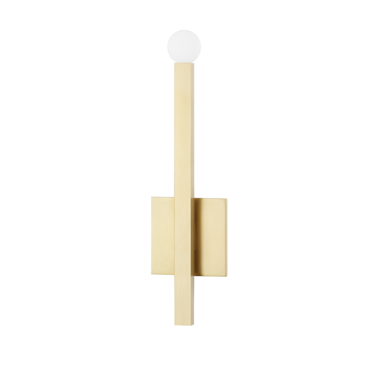 Mitzi by Hudson Valley Lighting DONA Wall Sconce Brass, Antique Brass, Aged Brass