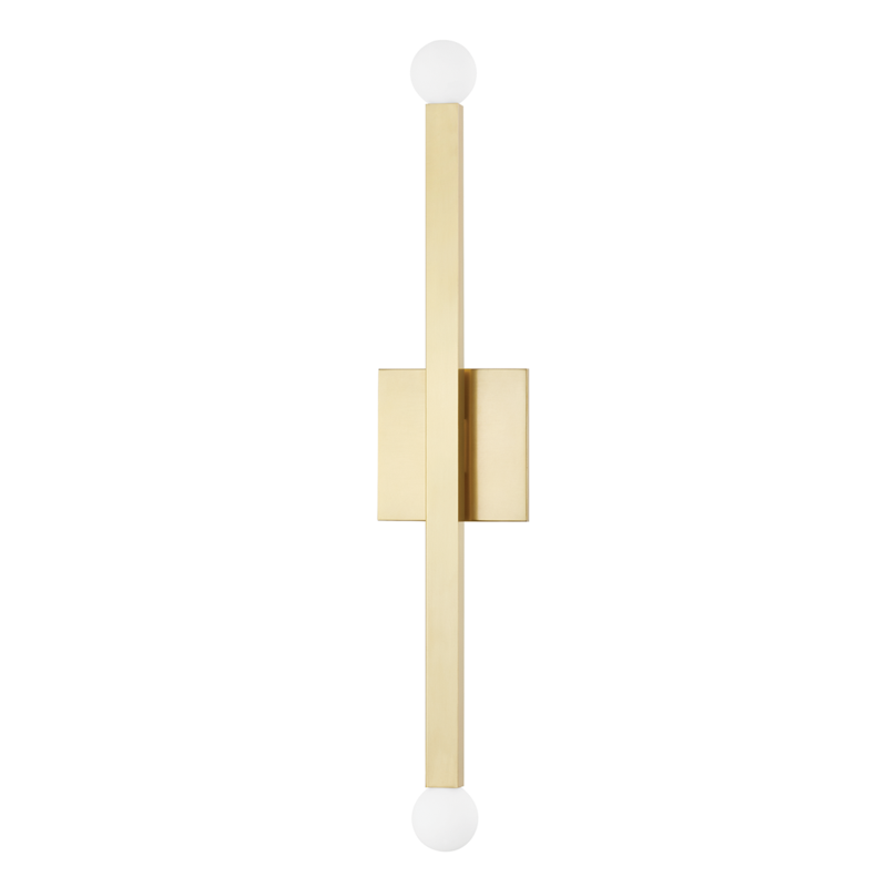 Mitzi by Hudson Valley Lighting DONA Wall Sconce Brass, Antique Brass, Aged Brass
